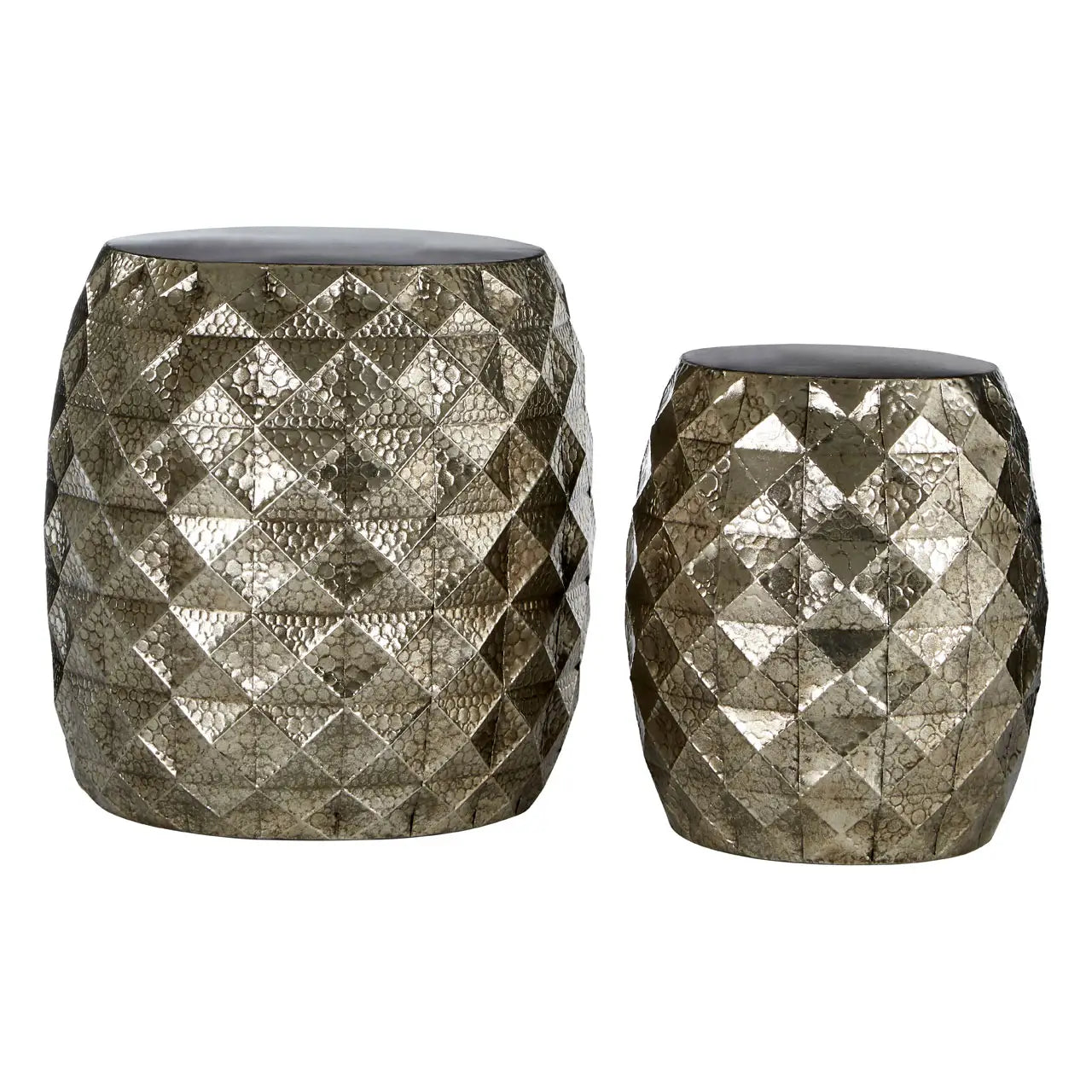 Reza Stool Duo in silver