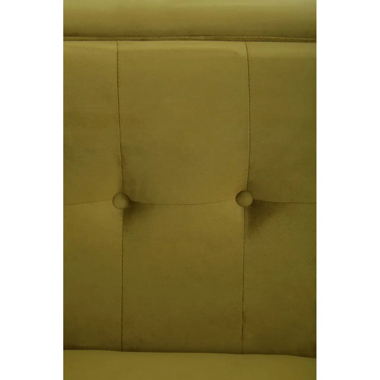 Helia 3 Seat Olive Velvet Sofa