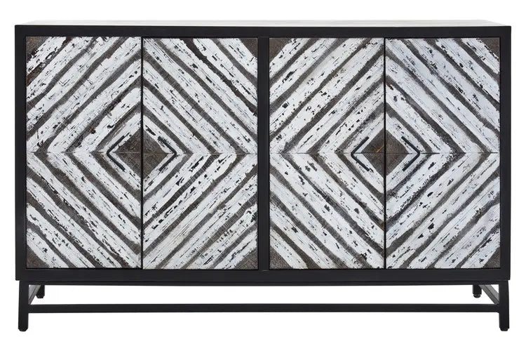 Lombok Four Door internal shelf storage Sideboard