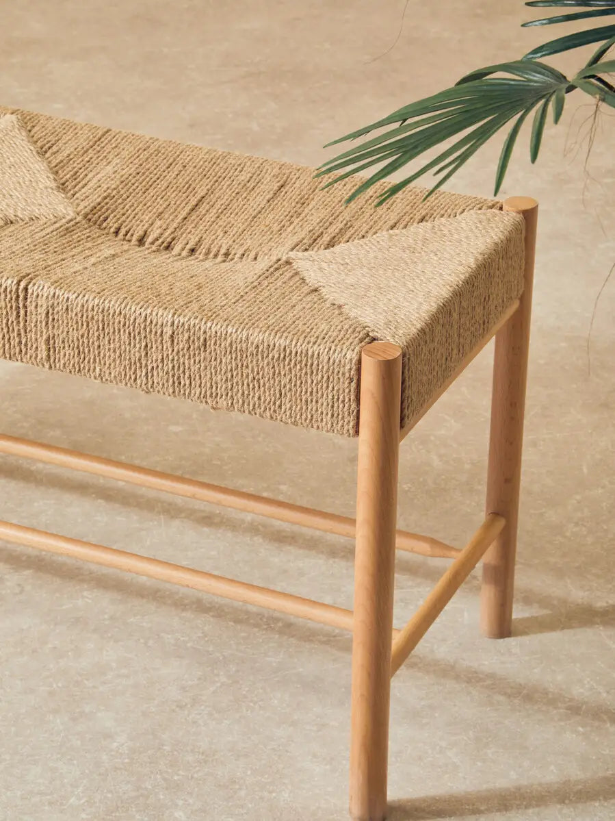 Bandar Natural Rope and Beechwood Bench
