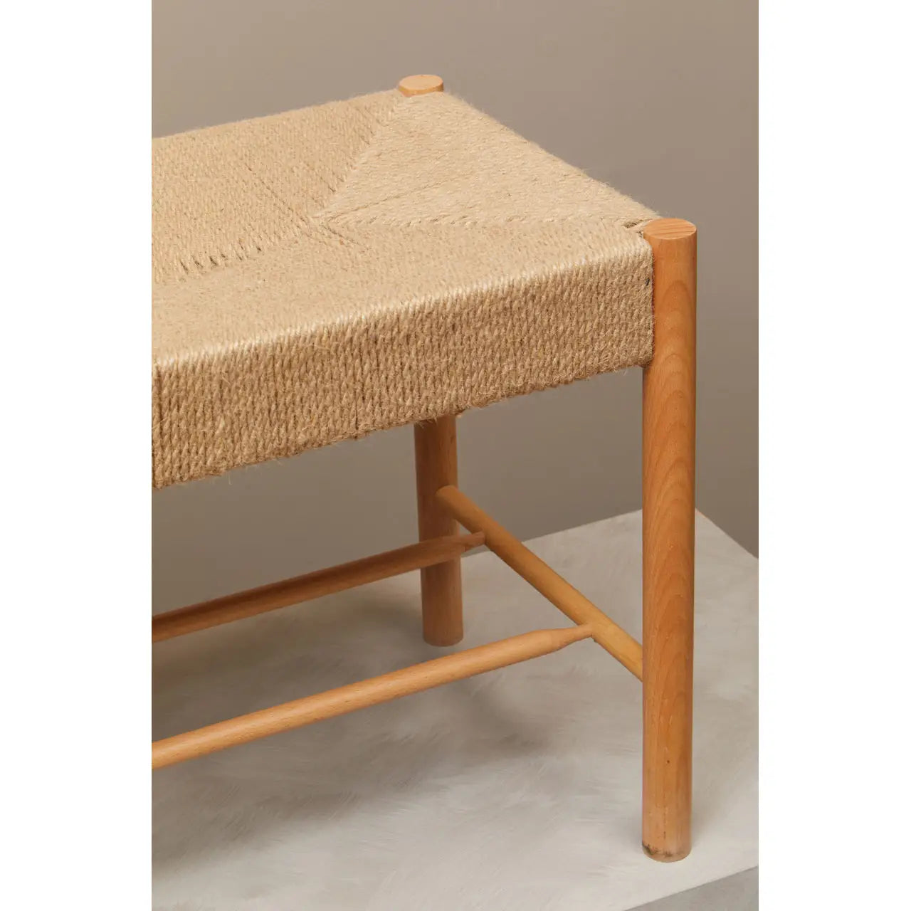 Bandar Natural Rope and Beechwood Bench