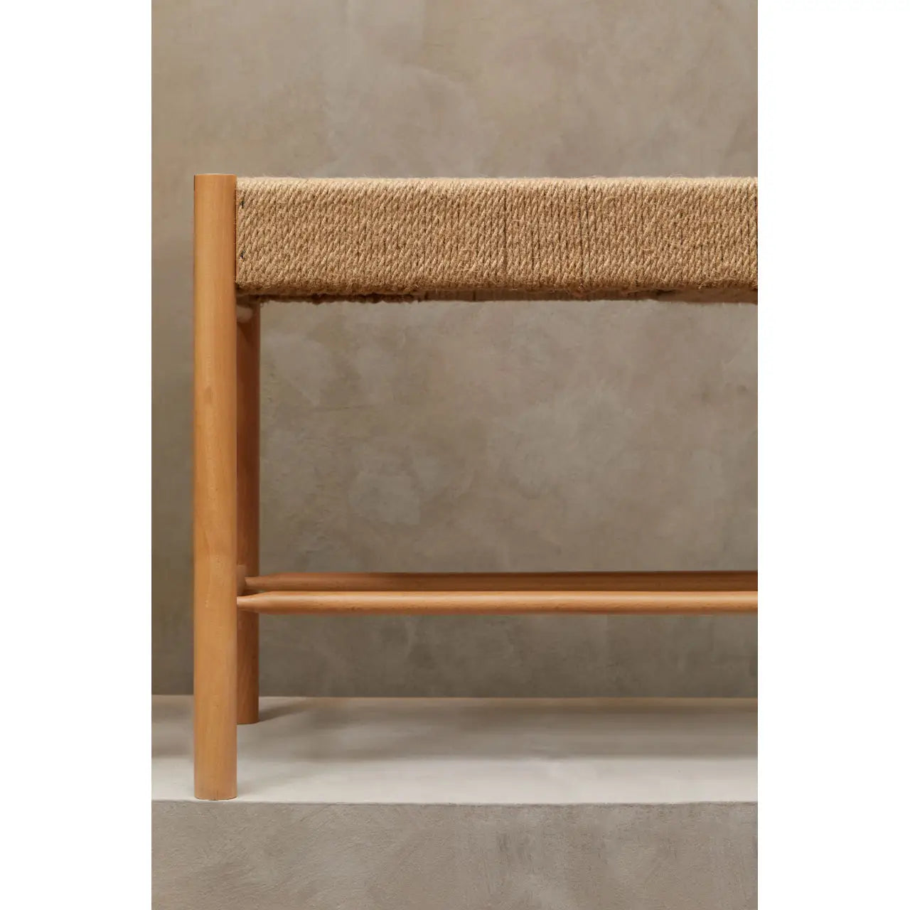 Bandar Natural Rope and Beechwood Bench