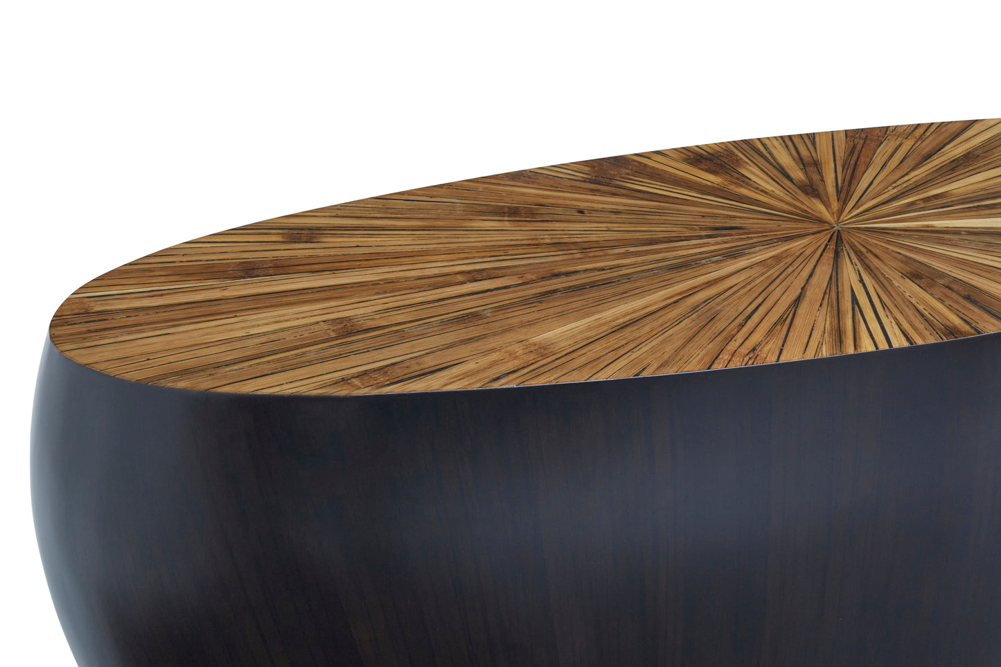 Ebony Bamboo Slab Console Table