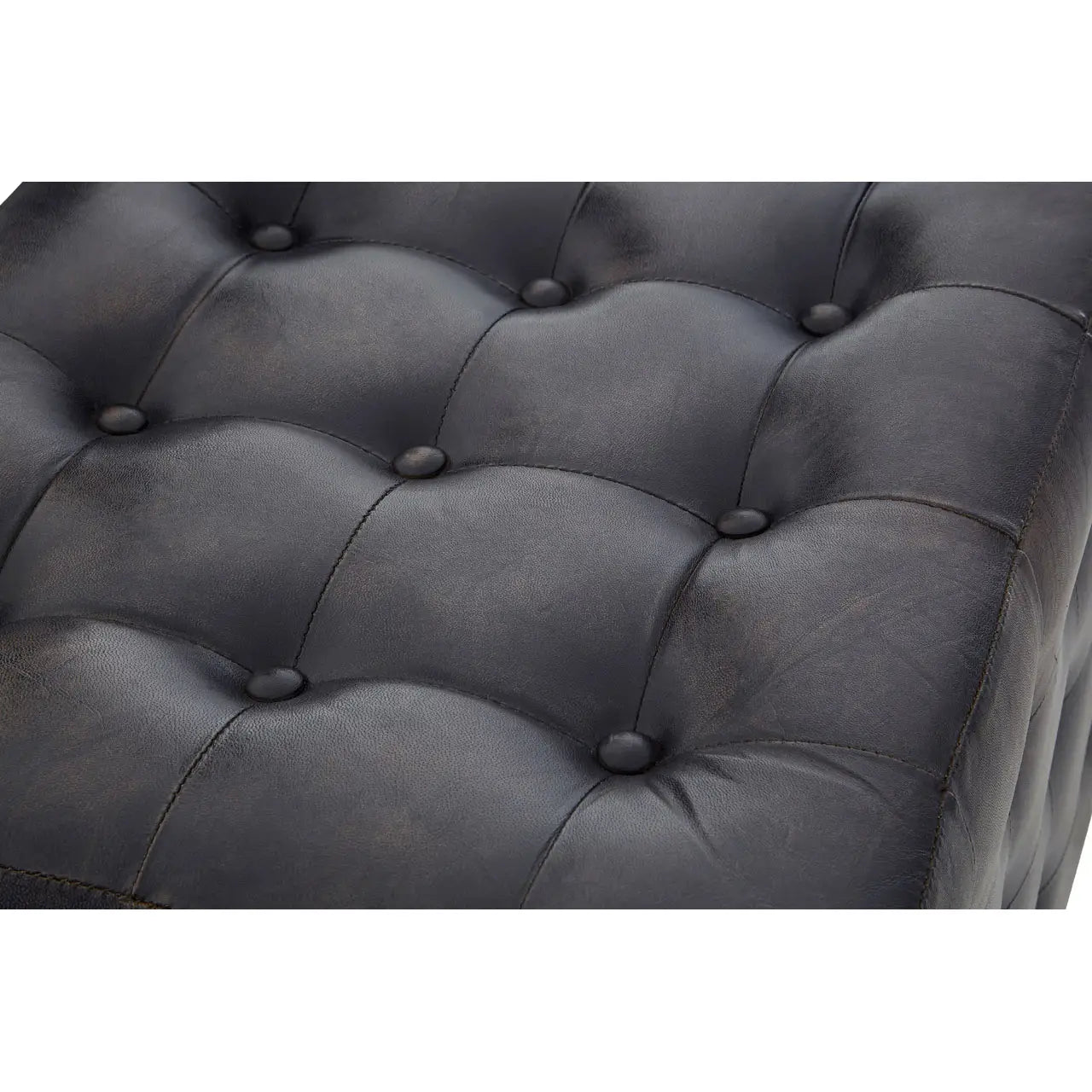 Buffalo Antique Black / Brown Leather Bench