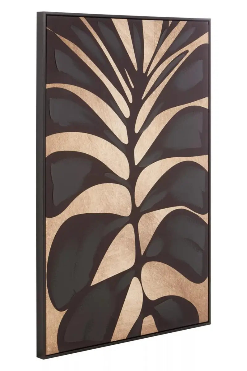 Black Leaf Wall Art