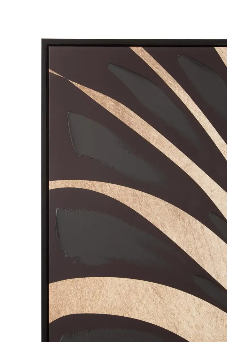 Black Leaf Wall Art