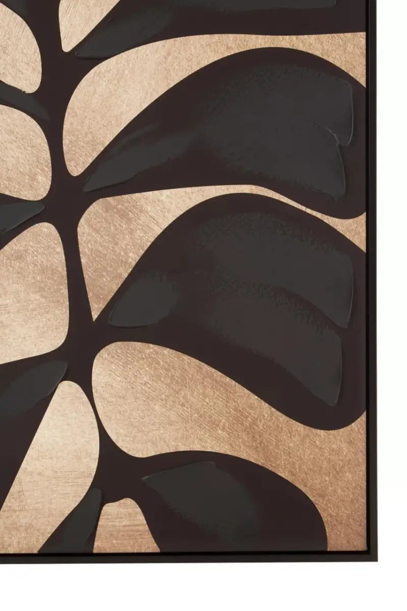 Black Leaf Wall Art