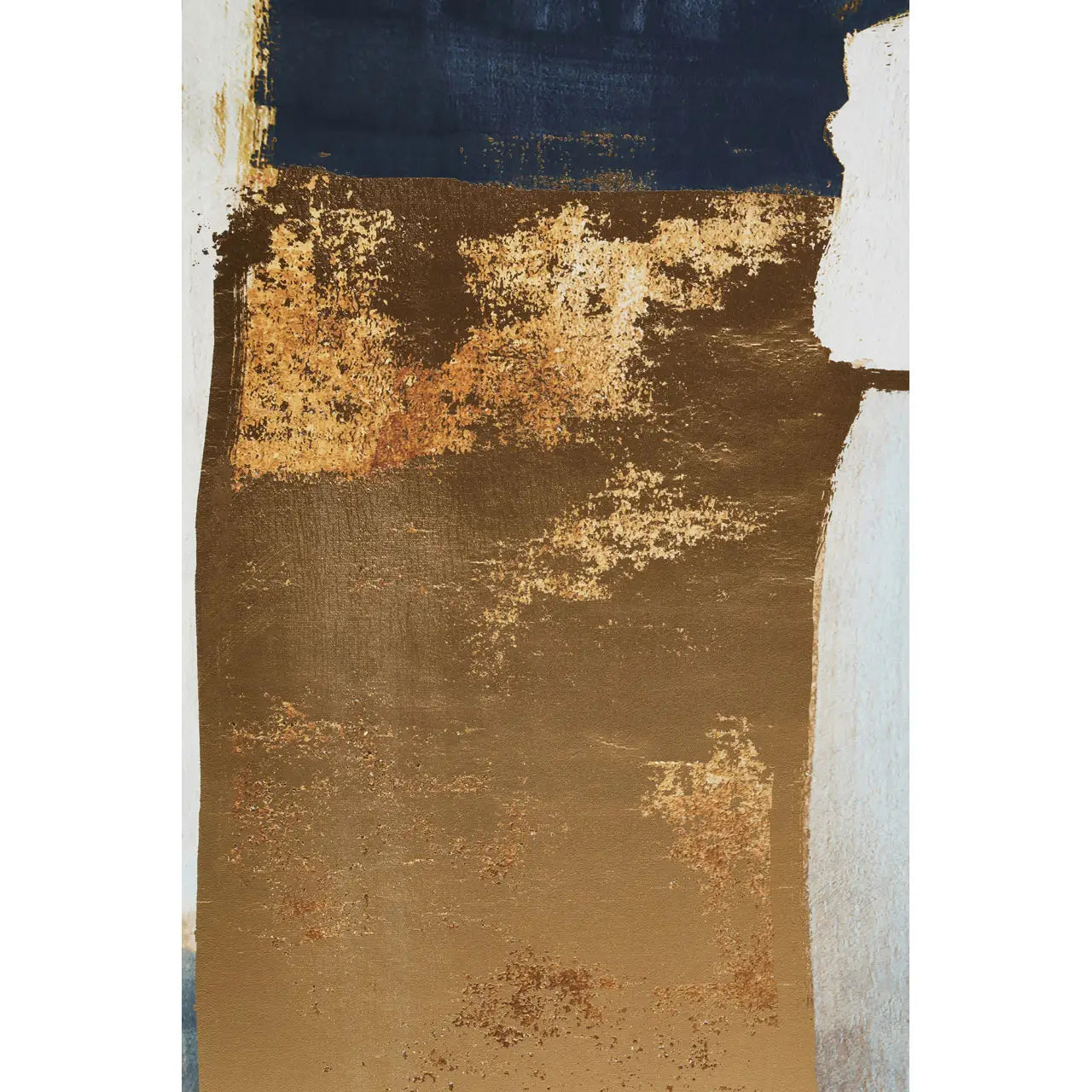 Astratto Blue And Gold Foil Wall Art