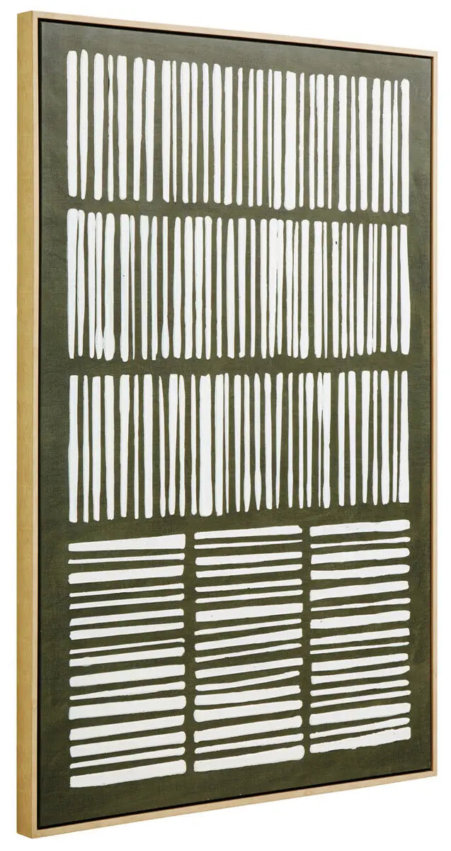 Astratto Green Textured Canvas Wall Art