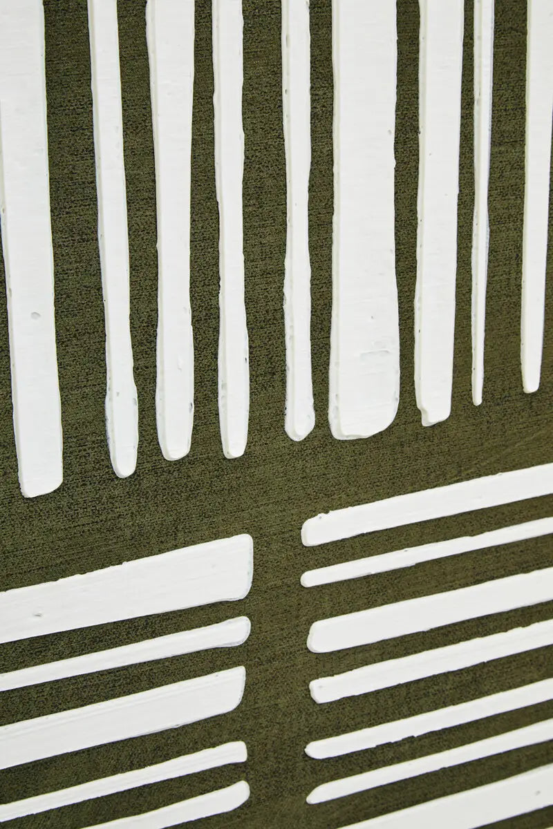 Astratto Green Textured Canvas Wall Art