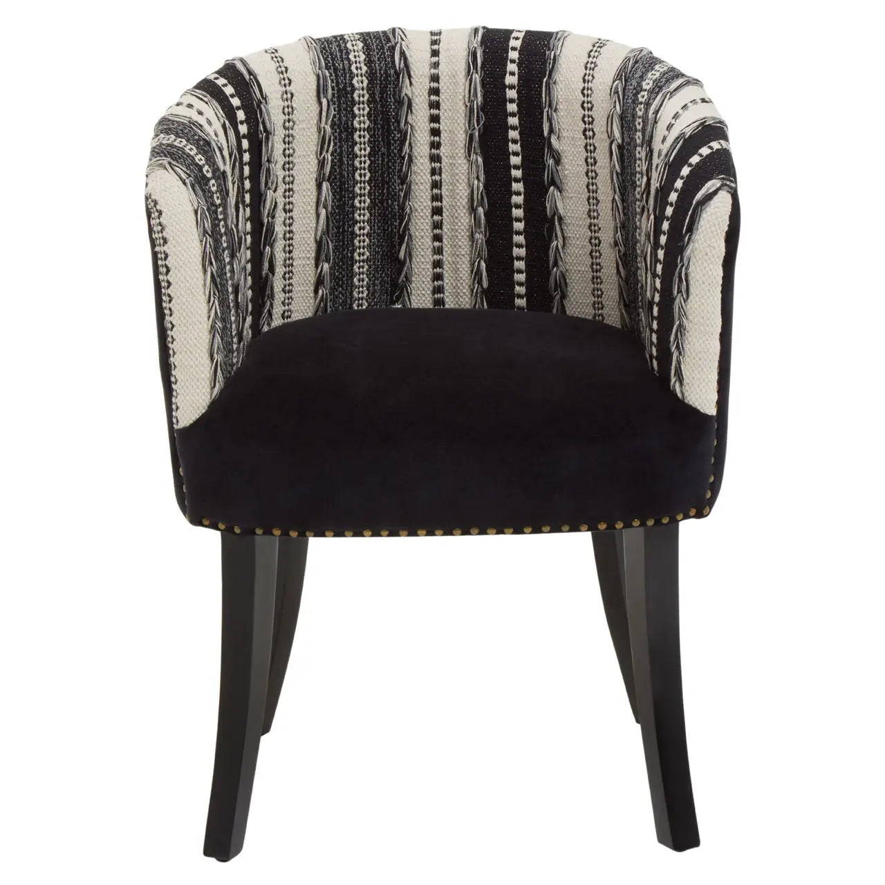 Cefena Black and White Chair