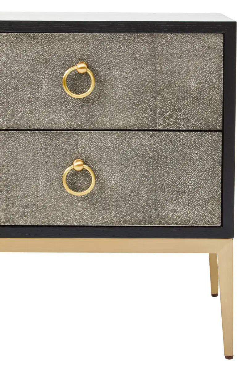De Ruta Two Drawer Side Table