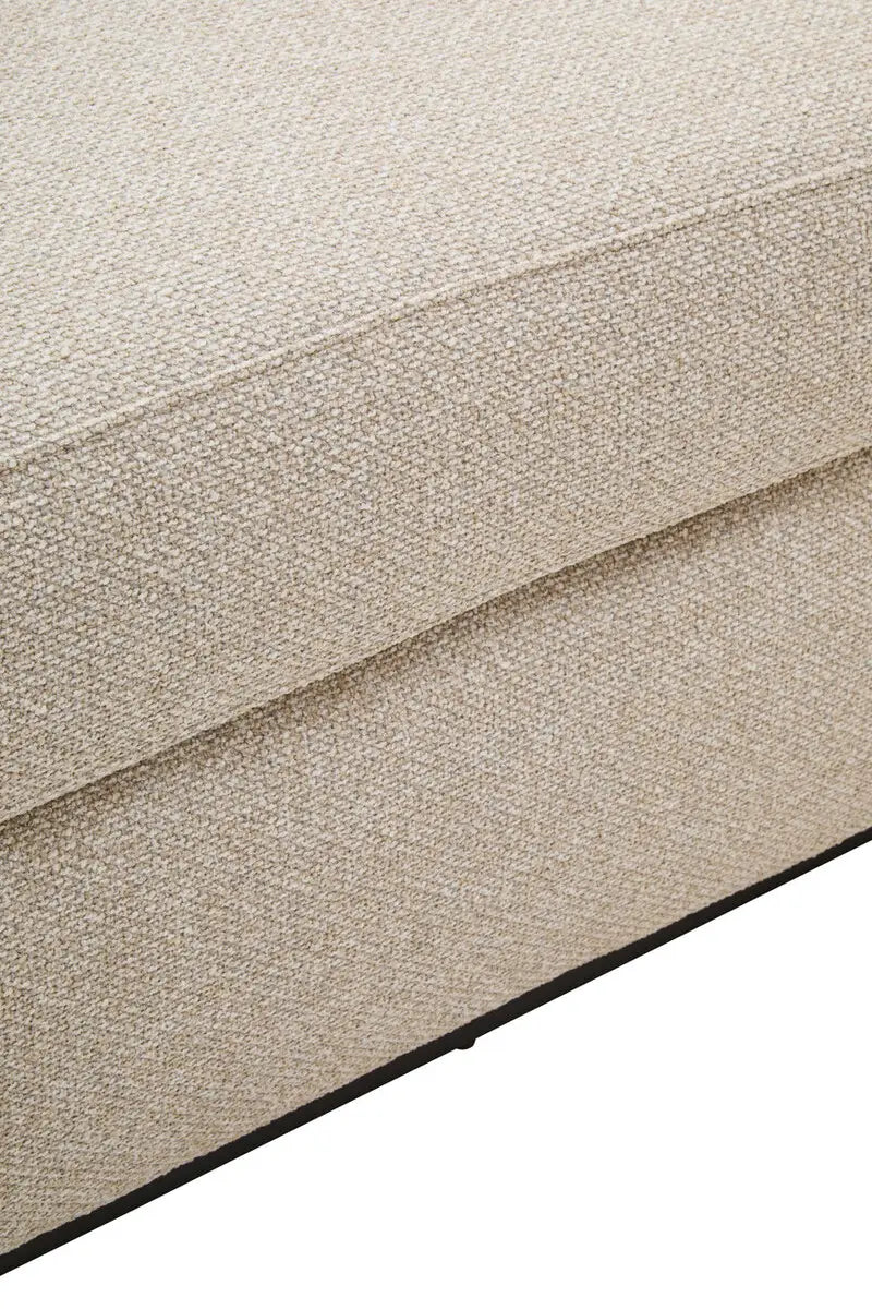 Oratino Ivory Linen 3 Seater Curved Sofa