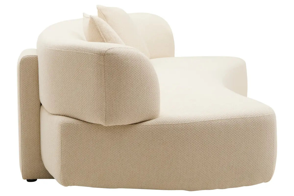 Ozzano Cream Linen 3 Seater Sofa