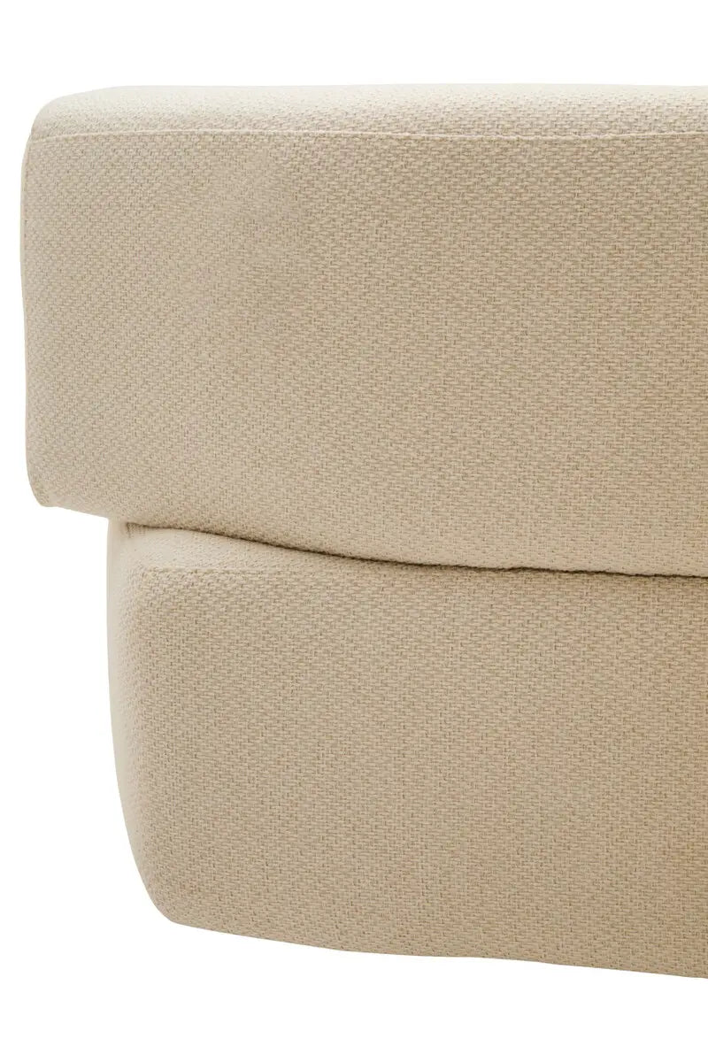 Ozzano Cream Linen 3 Seater Sofa