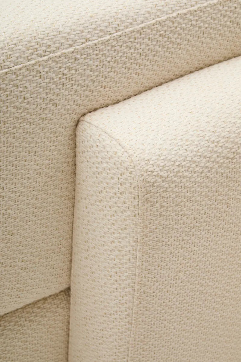 Ozzano Cream Linen 3 Seater Sofa