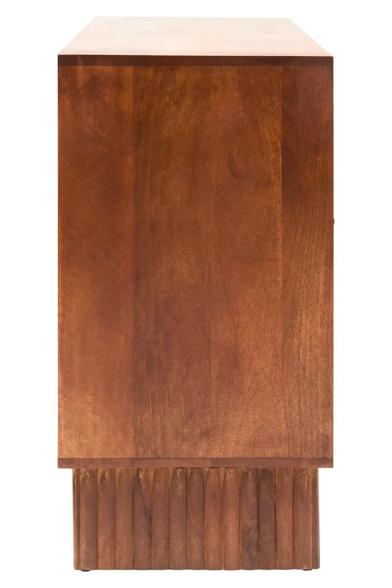 Siva Four Door Mango Wood Hammered Sideboard