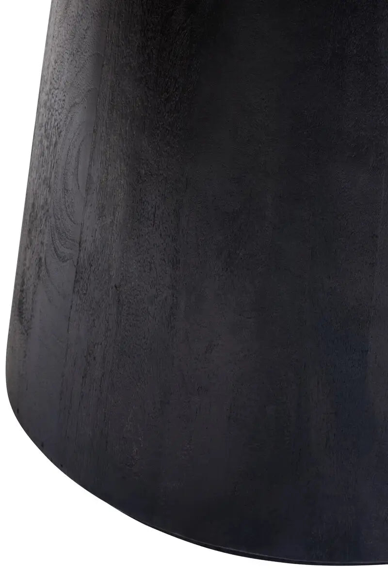 Perdoba Oval Mango Wood Black Finish Dining Table