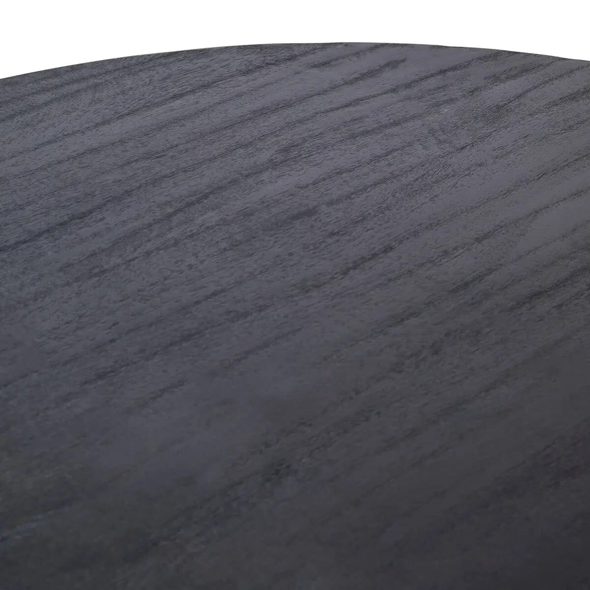Perdoba Oval Mango Wood Black Finish Dining Table
