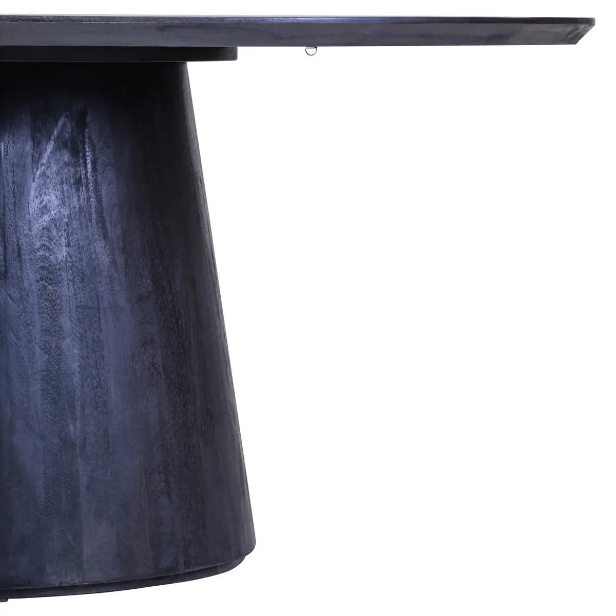 Perdoba Oval Mango Wood Black Finish Dining Table