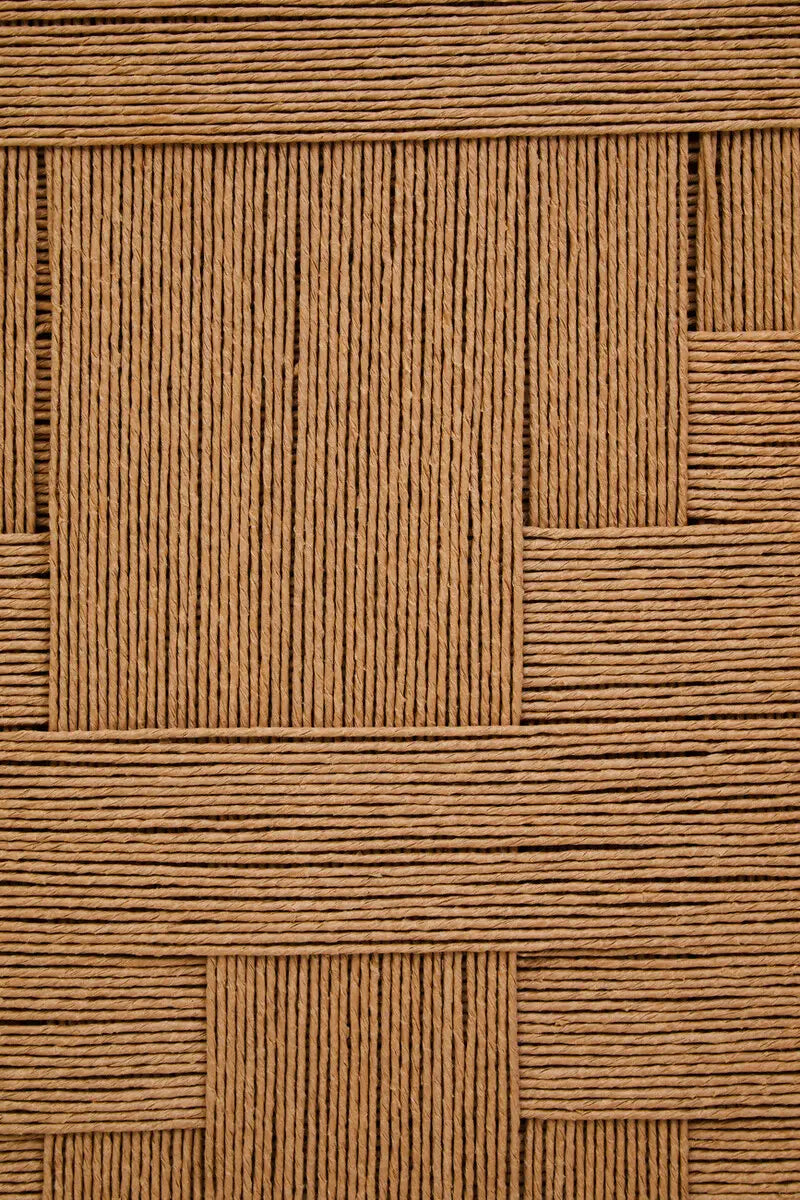 Teora Mango Wood Paper Rope Detail Four Door Sideboard