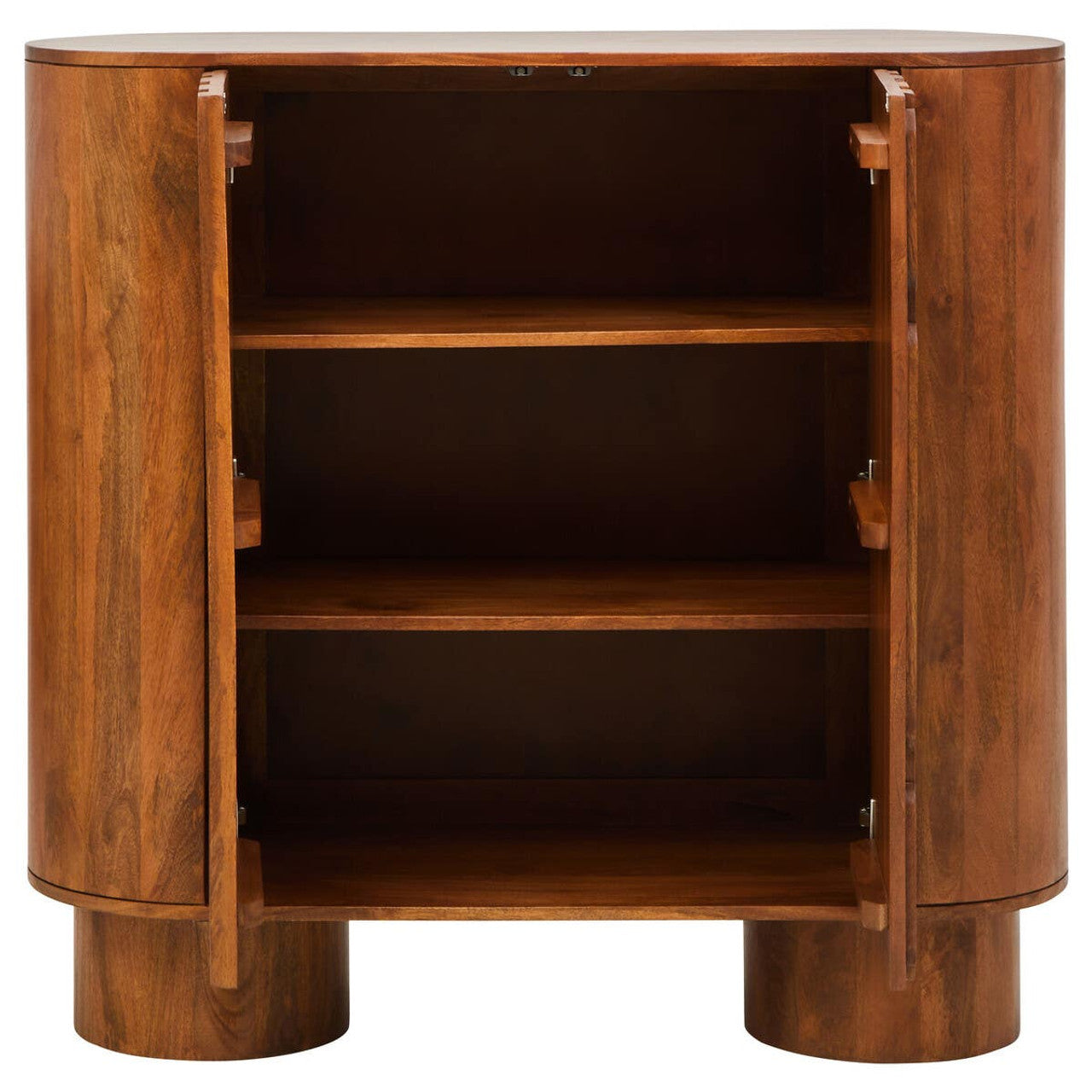 Torcino Two Door Brown Mango Wood Cabinet