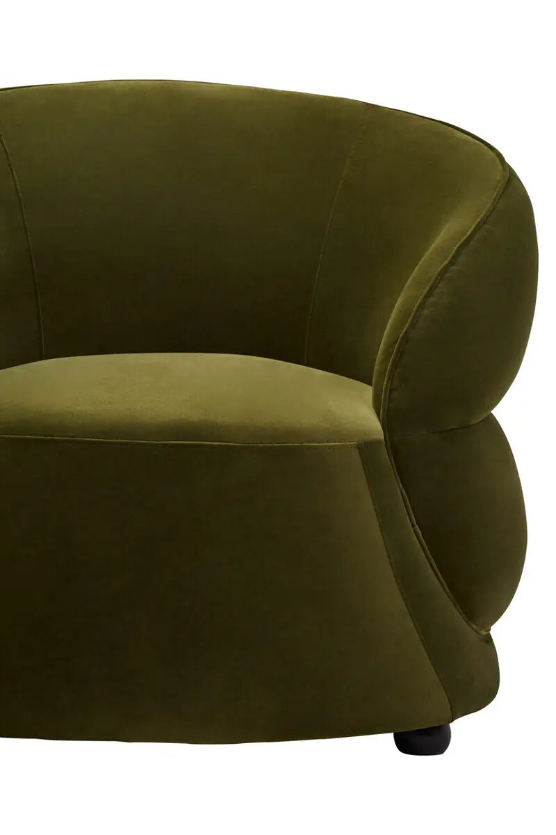 Darla Forest Green Velvet Chair