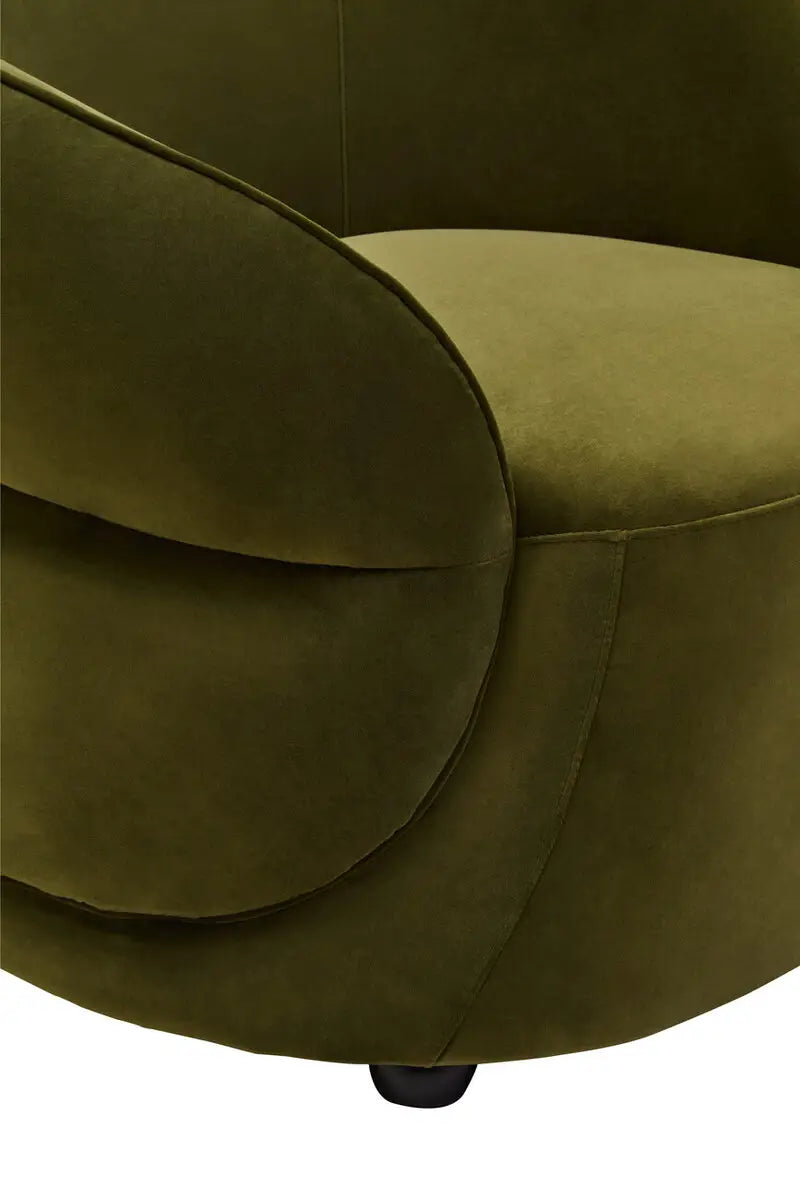 Darla Forest Green Velvet Chair