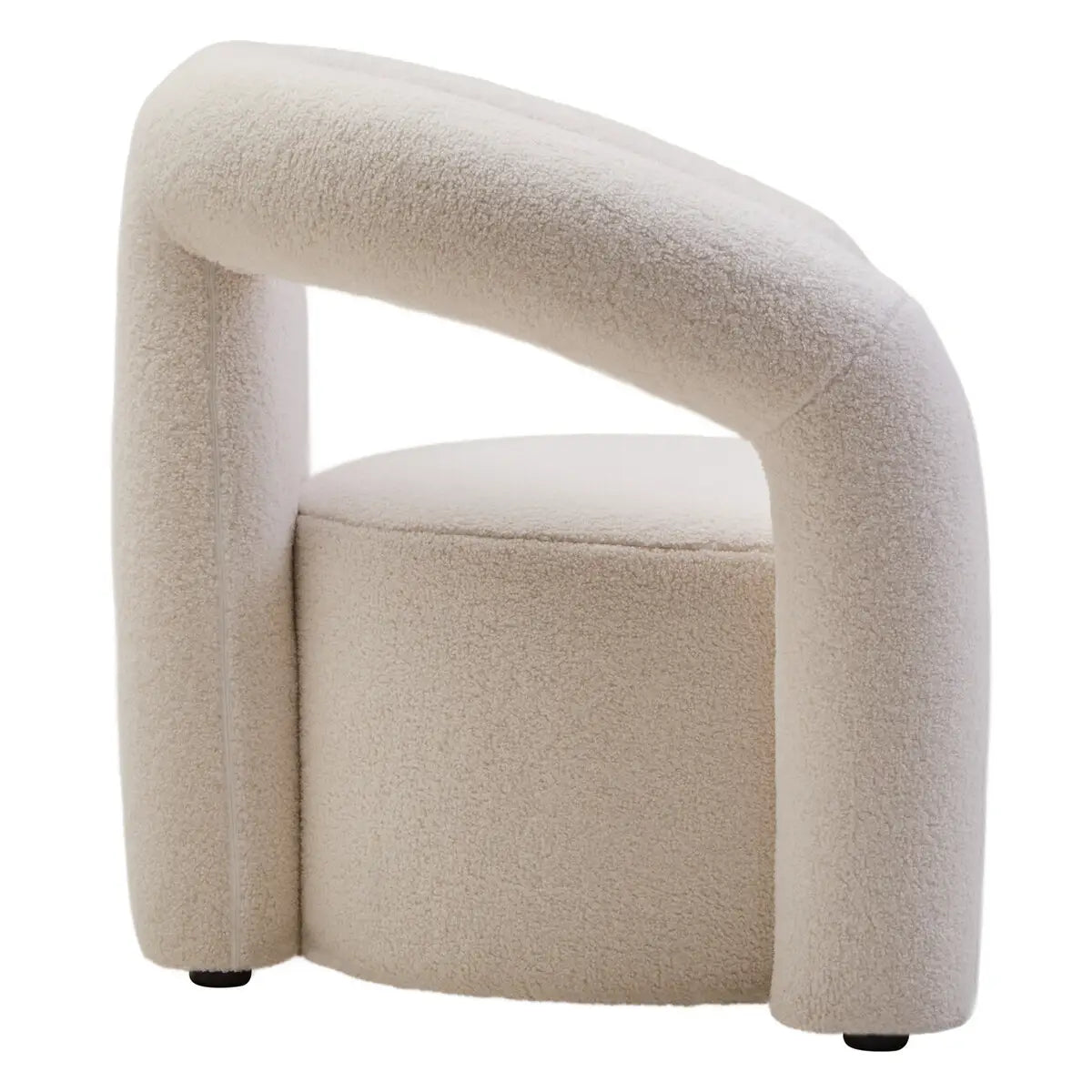Davina Ivory Boucle Statement Chair