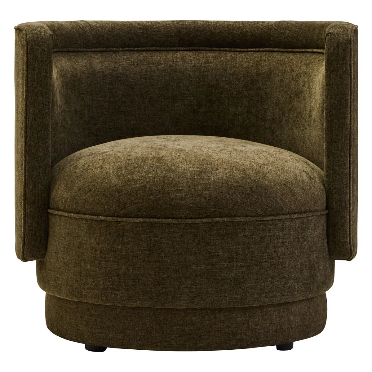 Drake Forest Green Curved Chair