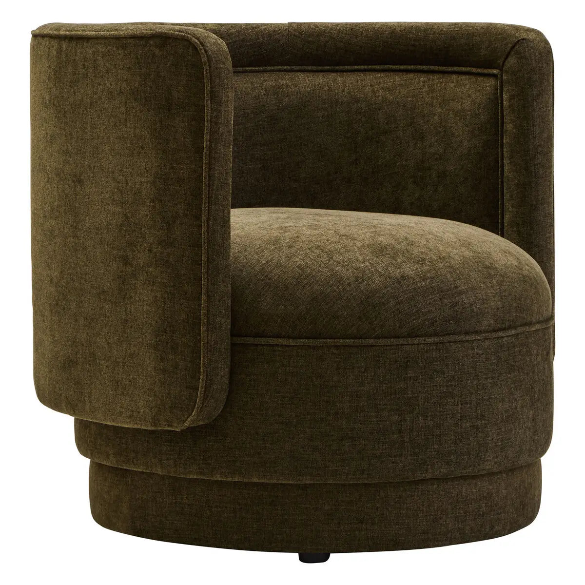 Drake Forest Green Curved Chair
