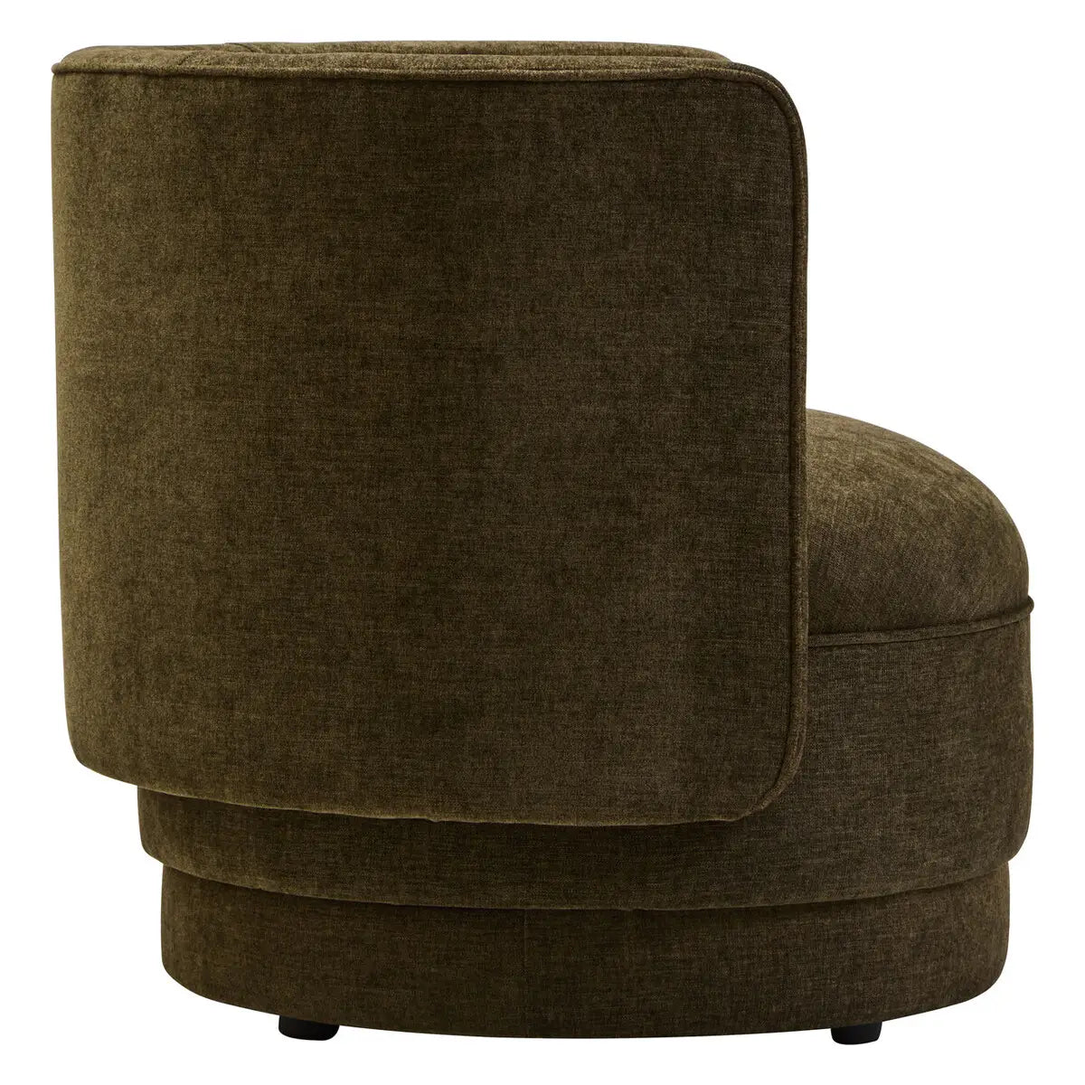 Drake Forest Green Curved Chair