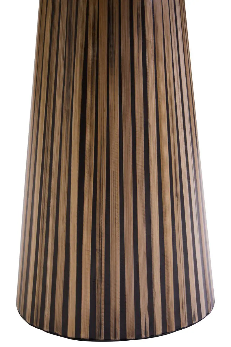 Bambusa Bamboo Inlay Round Side Table