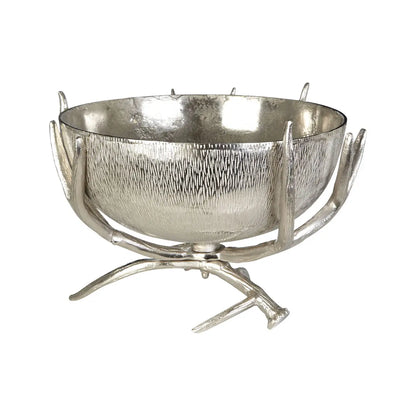 Stag Antler Nickel Finish Bowl