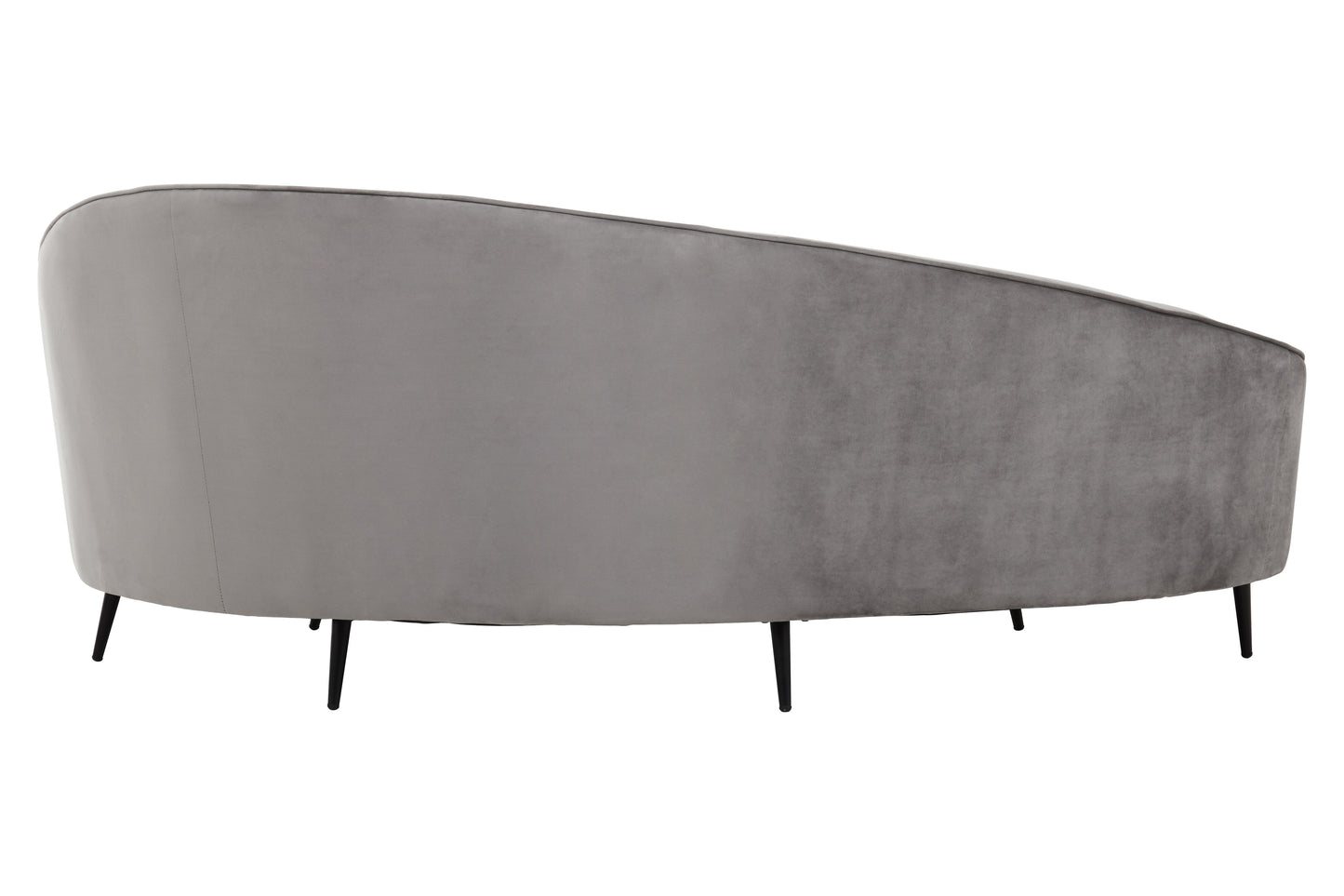 Hasina Three Seat Grey Velvet Sofa