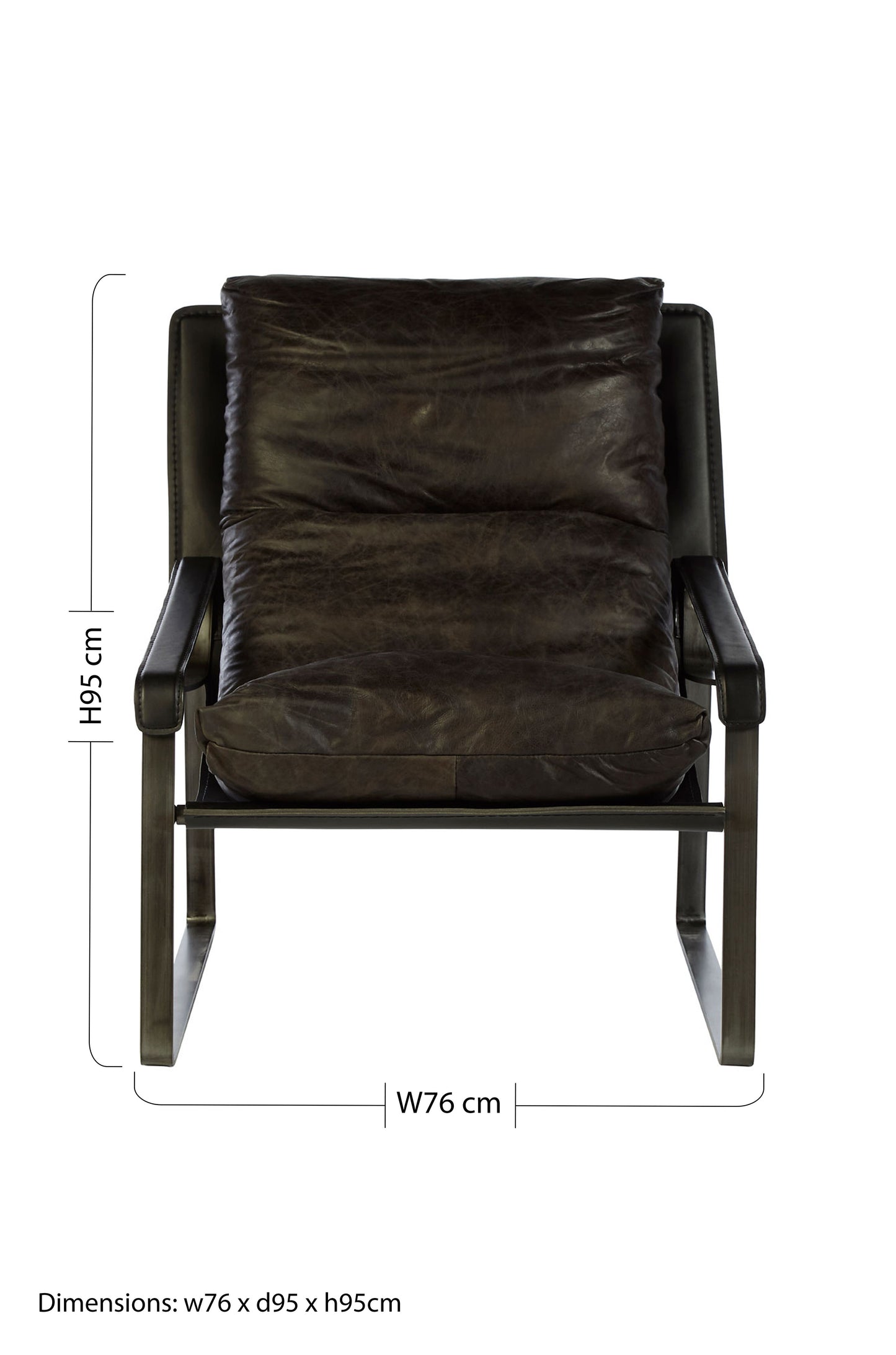 Hoxton Dark Brown Leather Chair