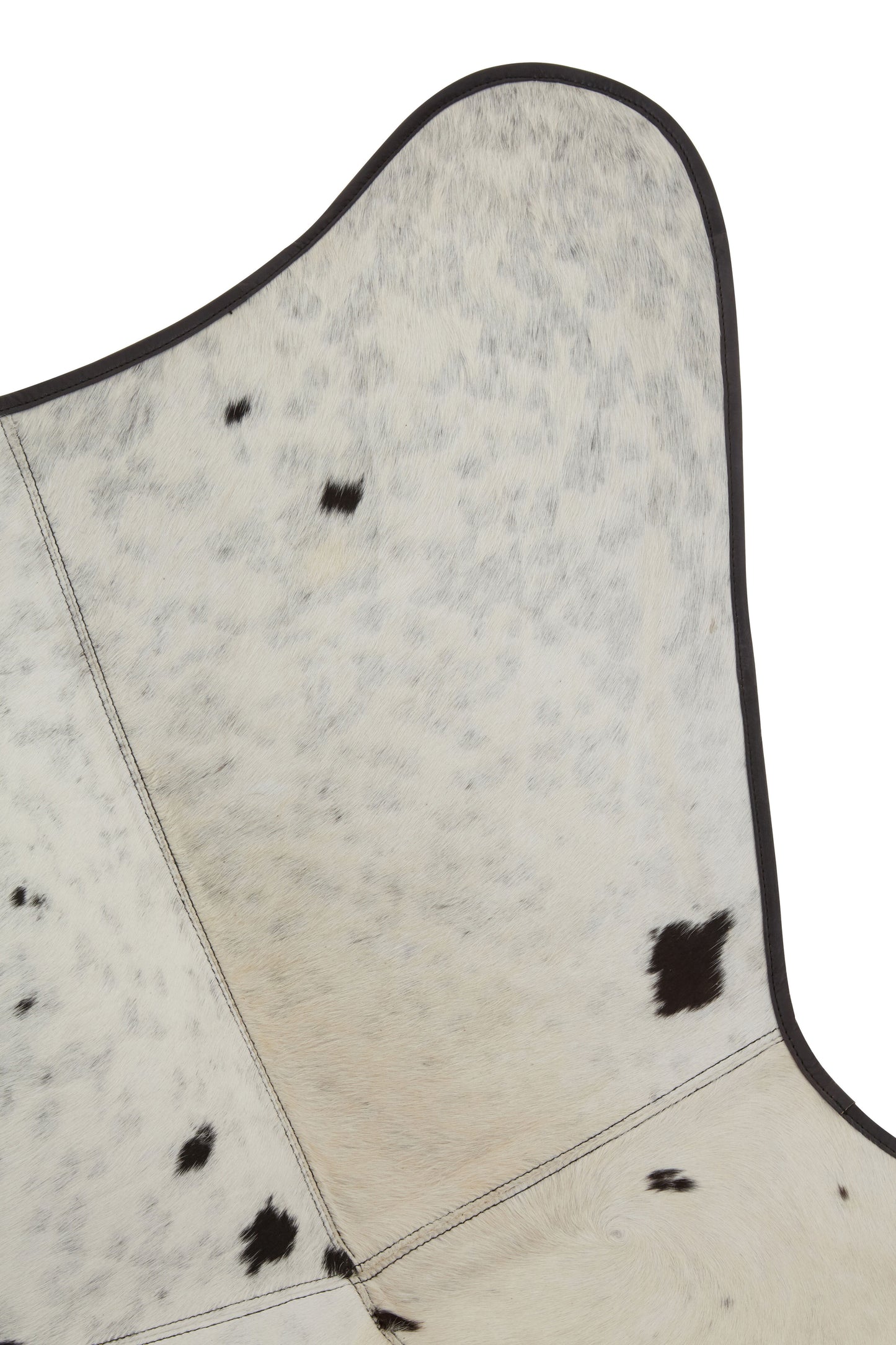 Buffalo Black and White Cowhide Butterfly Chair