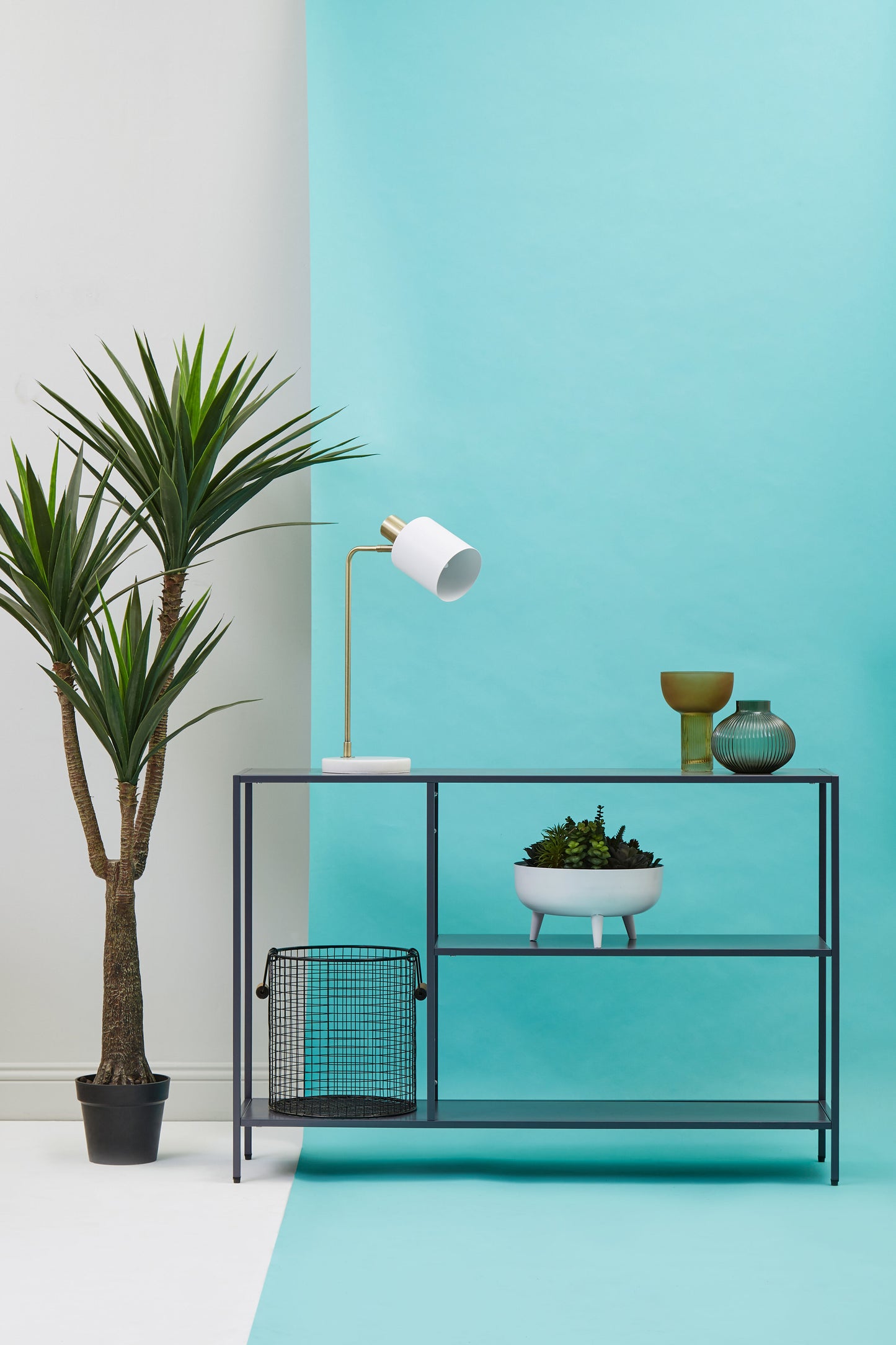 Straight to Grey Console Table