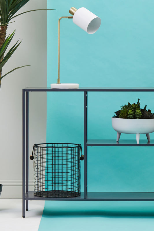 Straight to Grey Console Table