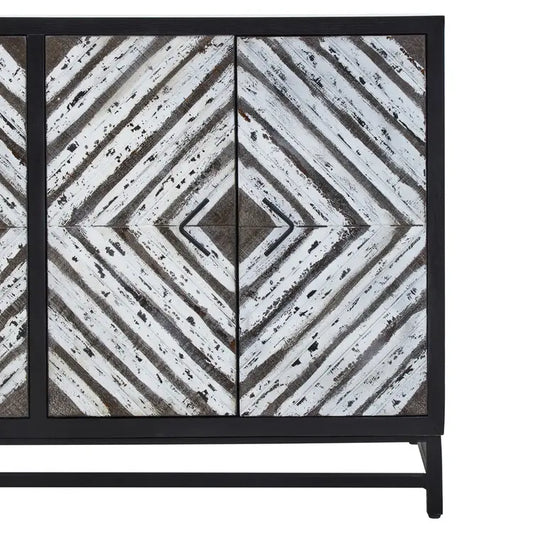 Lombok Four Door internal shelf storage Sideboard