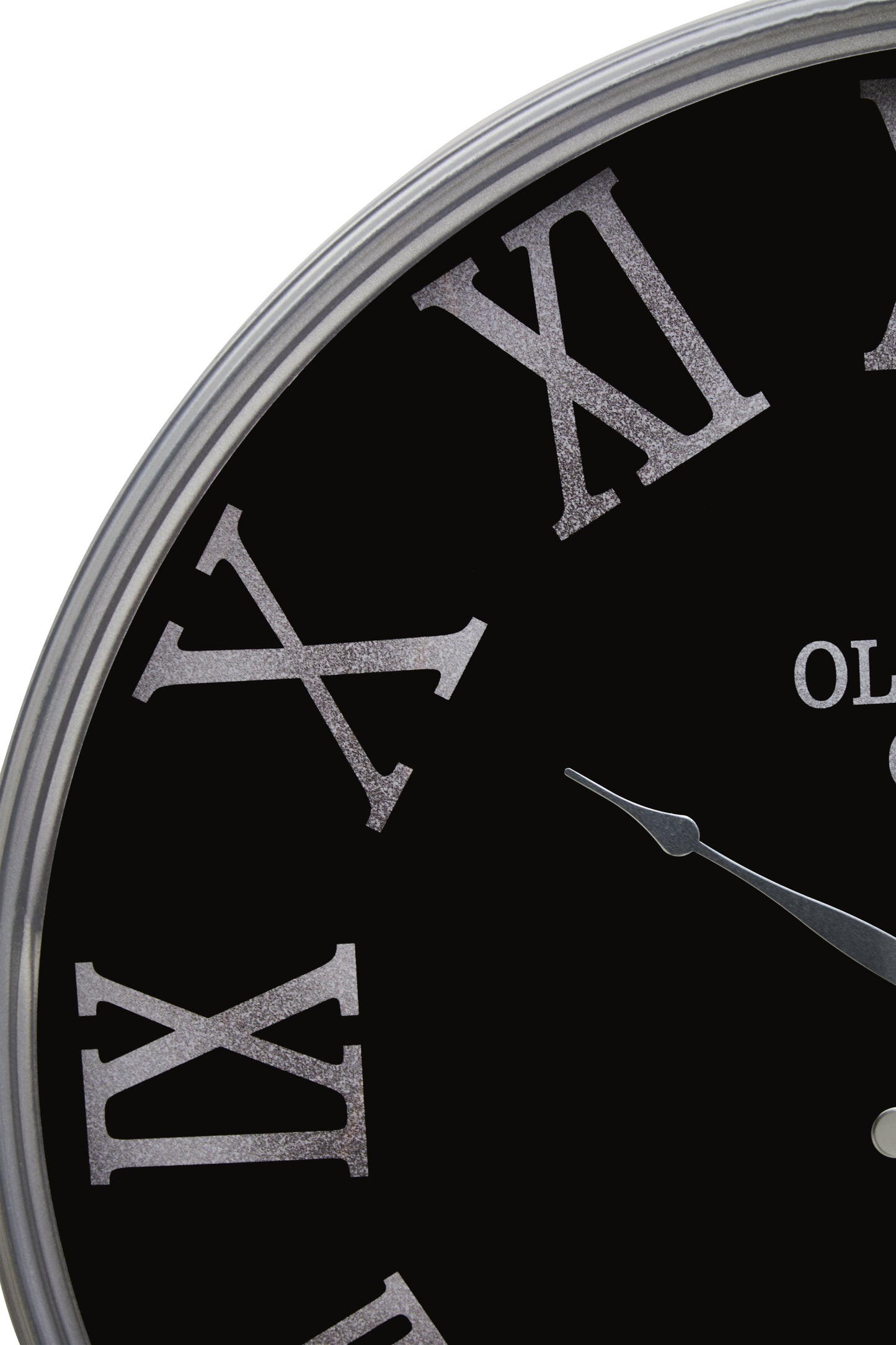 Old Kent Black and Silver Wall Clock