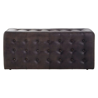 Buffalo Antique Black / Brown Leather Bench