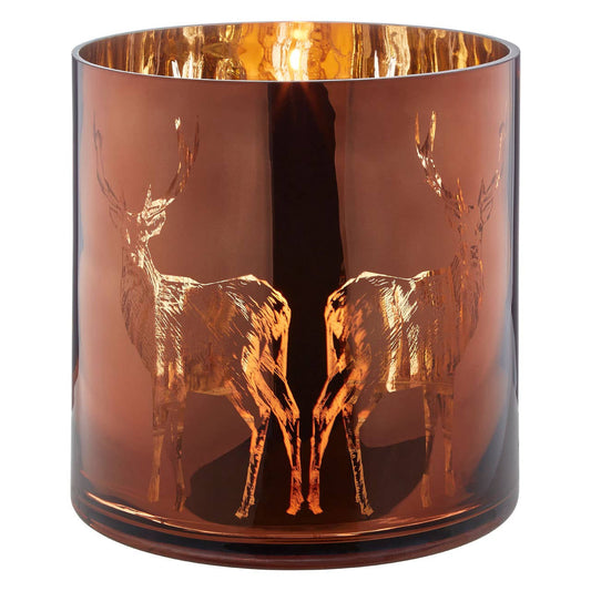 Large Brown Stag Candle Holder