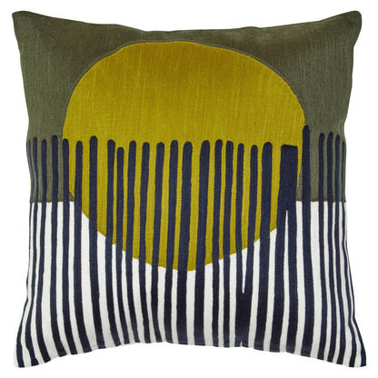 Bosie Ozella Green And White Cushion