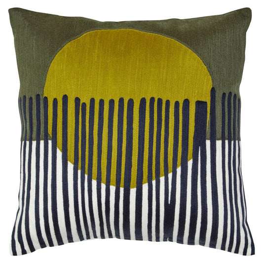 Bosie Ozella Green And White Cushion