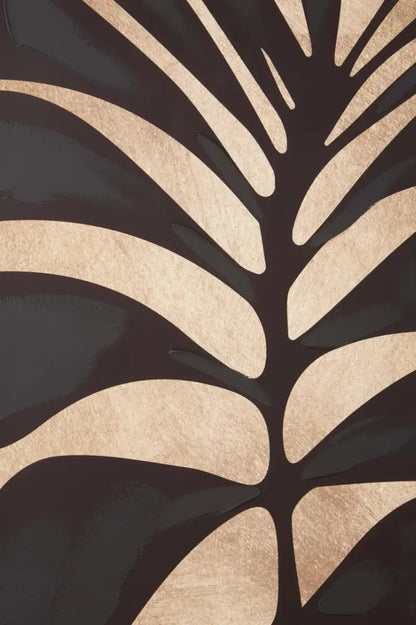 Black Leaf Wall Art