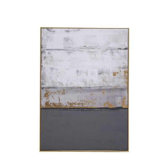 Astratto Grey and Gold Foil Wall Art