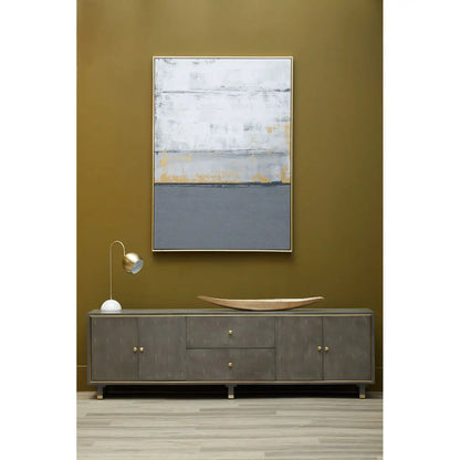Astratto Grey and Gold Foil Wall Art