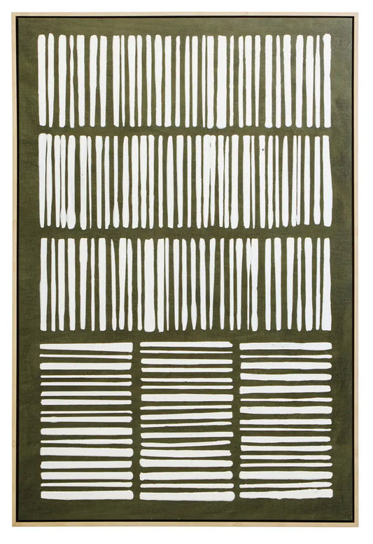 Astratto Green Textured Canvas Wall Art