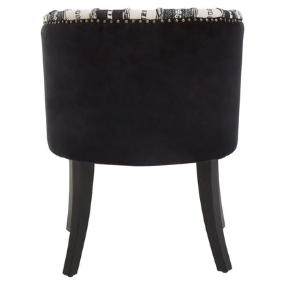 Cefena Black and White Chair